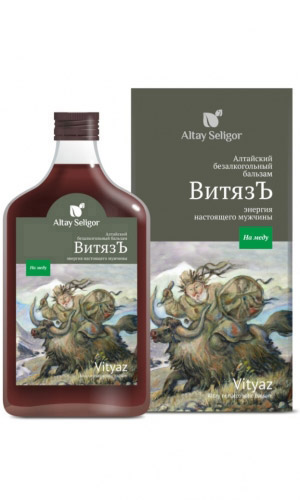Бальзам на меду ВИТЯЗЪ – энергия настоящего мужчины 250 мл